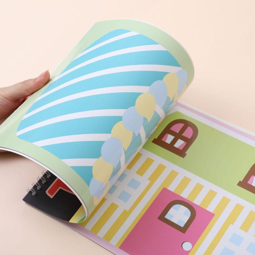 Handmade Material Cartoon DIY Set Educational Tape Coloring Toy  Creative Play