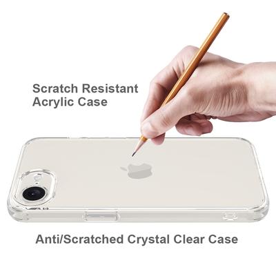 For iPhone 16e Case TPU+Acrylic Crystal Transparent Protective Phone Cover