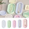 Jewelry Holder Organizers Making Silicone Mold Oval Tray Coaster Dish Plate Molds