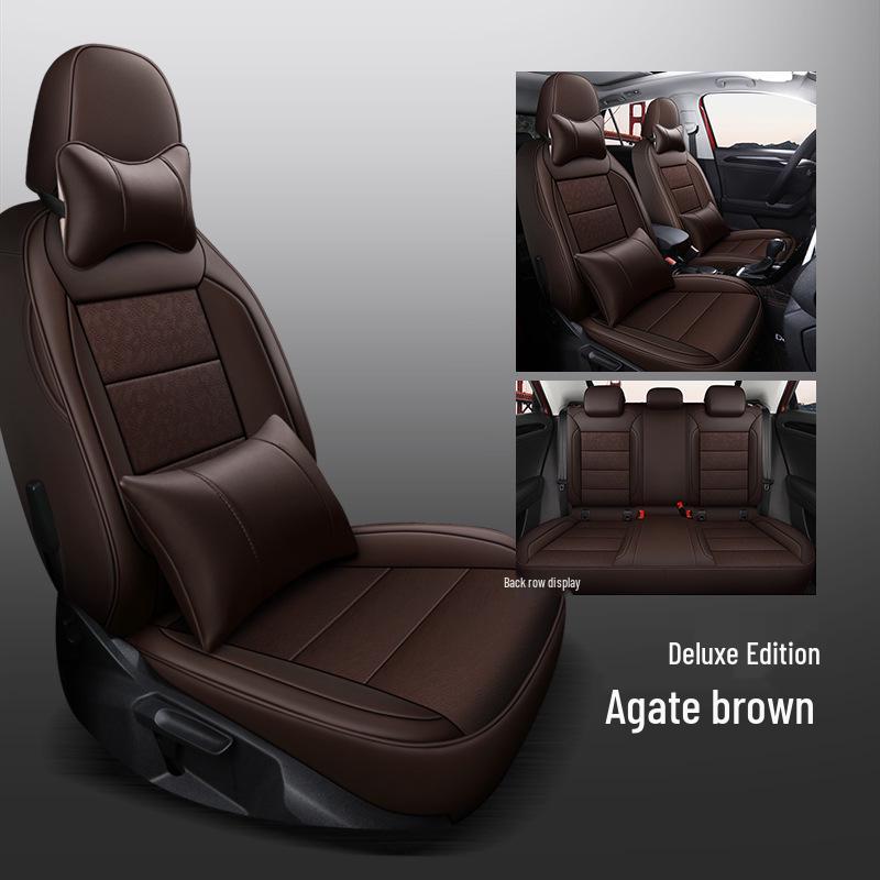 CLY Custom Leather Seat Covers for Volkswagen T-ROC: All-Season Sport Cushion Pads