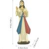 Christ Catholic Statue Jesus Divine Mercy Figurine Lord Religious Gifts Hand Painted Renaissance Collection Figure for Home Dec