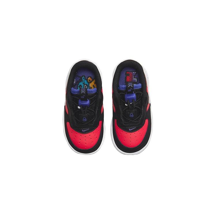 (TD) Nike Force 1 Toggle SE 'Black Red' Baby DN3323-600