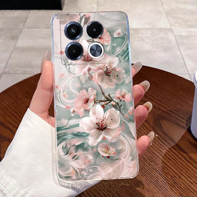 Jelly Casing For Infinix Note 40 5G X6851 X6852 Fundas Capa Clear Silicone Soft TPU Back Cover Cute Cat Rabbit Heart Phone Case