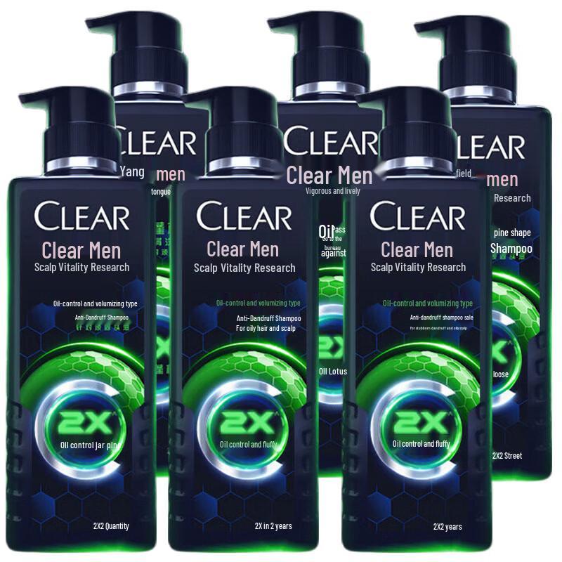 

Clear Men s Scalp Energizing Anti-Dandruff Shampoo, 6x650g Multi-Pack