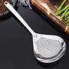 304 Stainless Steel Filter Spoon with Comfort Handle and Hanging Holes Strainer Skimmer for Kitchen Cooking Draining and Frying
