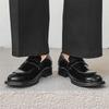 Fashion Men Casual Office Business Formal Oxford Thick Bottom Dress Shoes Men Gentleman Outdoor Patent Leather Wedding Fashion Loafers