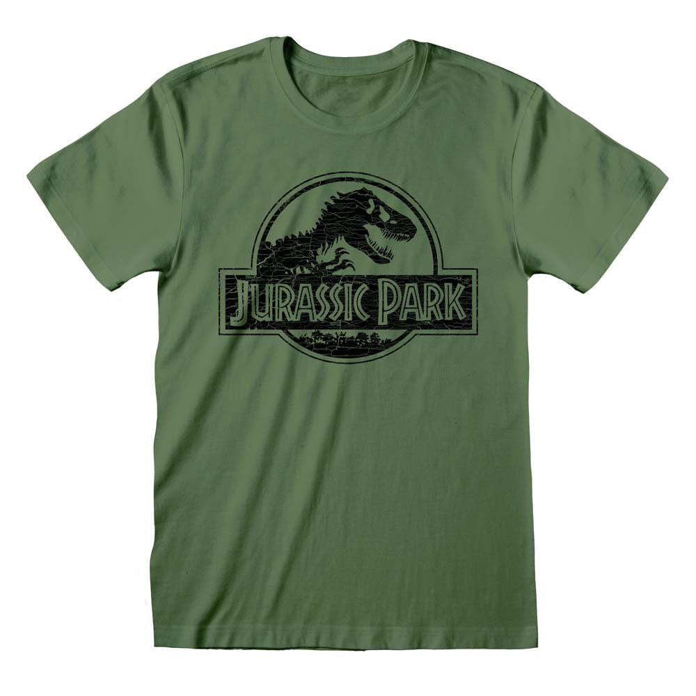 Jurassic Park Monochrome Logo T-Shirt S