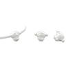 Sterling Silver Cartoon Big-Eared Dog Versatile Pendant Necklace Bracelet Beads DIY