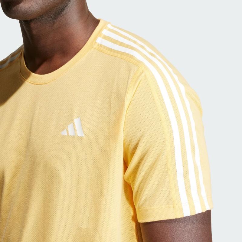 New Adidas T Shirt Men's Apricot Yellow IK4990