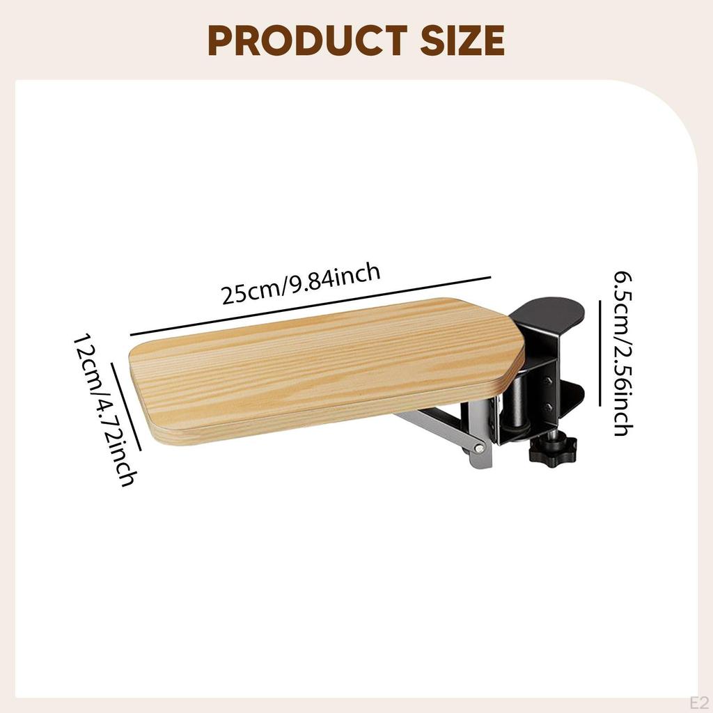 Computer Arm Rest Holder for Home and Office Table Extension Elbow Cushion Chairs Armrest Board