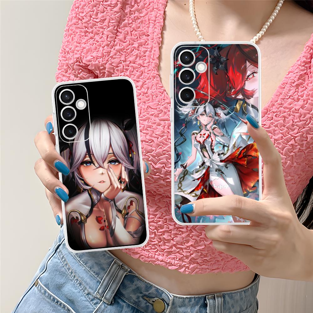 Wuthering Waves Camellya Phone Case for Samsung Galaxy S25 S24 S23 S22 S21Plus FE Ultra Clear Colorful Cover Cellphones Pretty