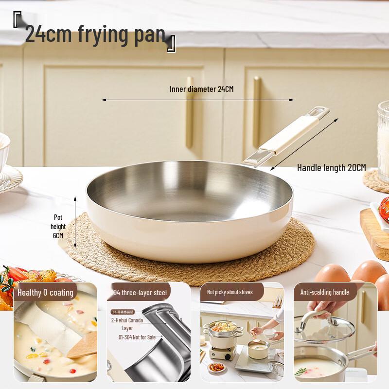 

Hanyou 304 Stainless Steel Ceramic Cookware Set