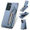 Zipper Magnetic Cards Holder Case For OPPO A38 A79 A58 A97 A78 A72 A74 A93 A94 A16 A57 A52 A54 Card Slot Flip Wallet Back Cover