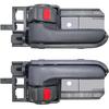 Pair Interior Door Handle (Gray) Compatible With 2003-2008 Toyota Corolla,2005-2015 Toyota Tacoma, 2003-2008 Pontiac Vibe,Replaces# TO1352136,
