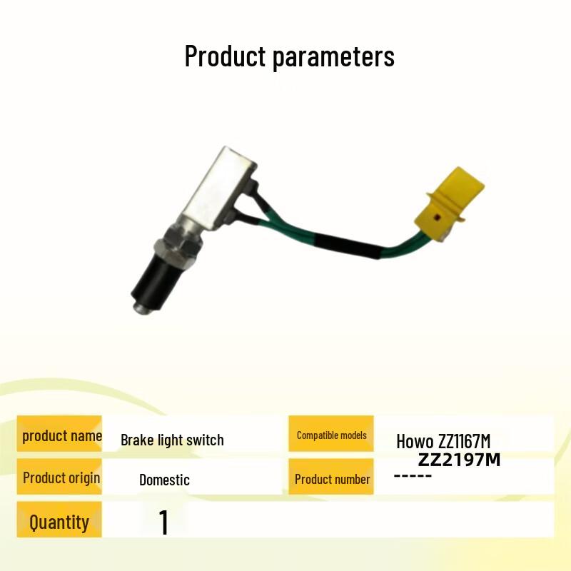 Qipeilu Brake Light Switch for Howo ZZ1167M ZZ2197M