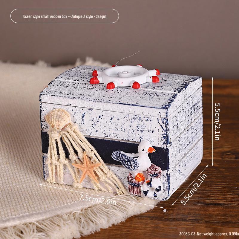 Mediterranean Ocean-Themed Wooden Decor for Home & Office
