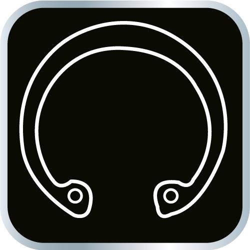 Circlip pliers, set of 4