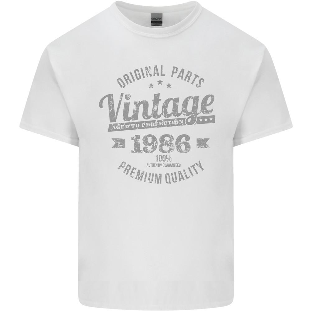 Vintage Year 39th Birthday 1986 Mens Light Cotton T-Shirt White Unisex T-Shirt XXXXL