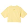 Puma Own The Spotlight Loose Breathable Pullover Round Neck Short Crop Dopamine Short Sleeve T-Shirt Women T-Shirts Yellow 628226-95