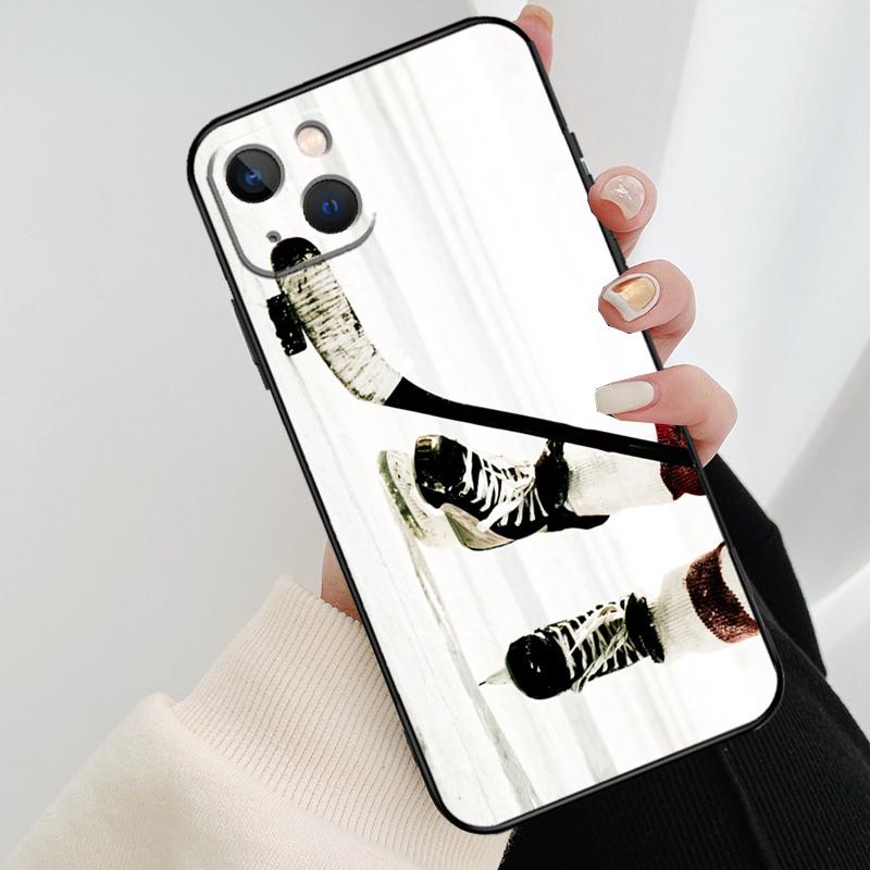 Hockey Sport Phone Case For iPhone 17 Pro Max 14 13 12 11 15 16 Pro Max mini 15 16 Plus 16e 17 Air Cover