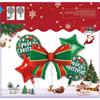Weihnachtsballon-Set: Zuckerstange, Rentier, Lebkuchenmann & Kranzbogen für Partys