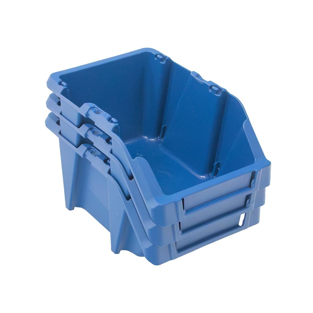 Mega-M storage container workshop tray M plastic 200x300x130 mm blue N