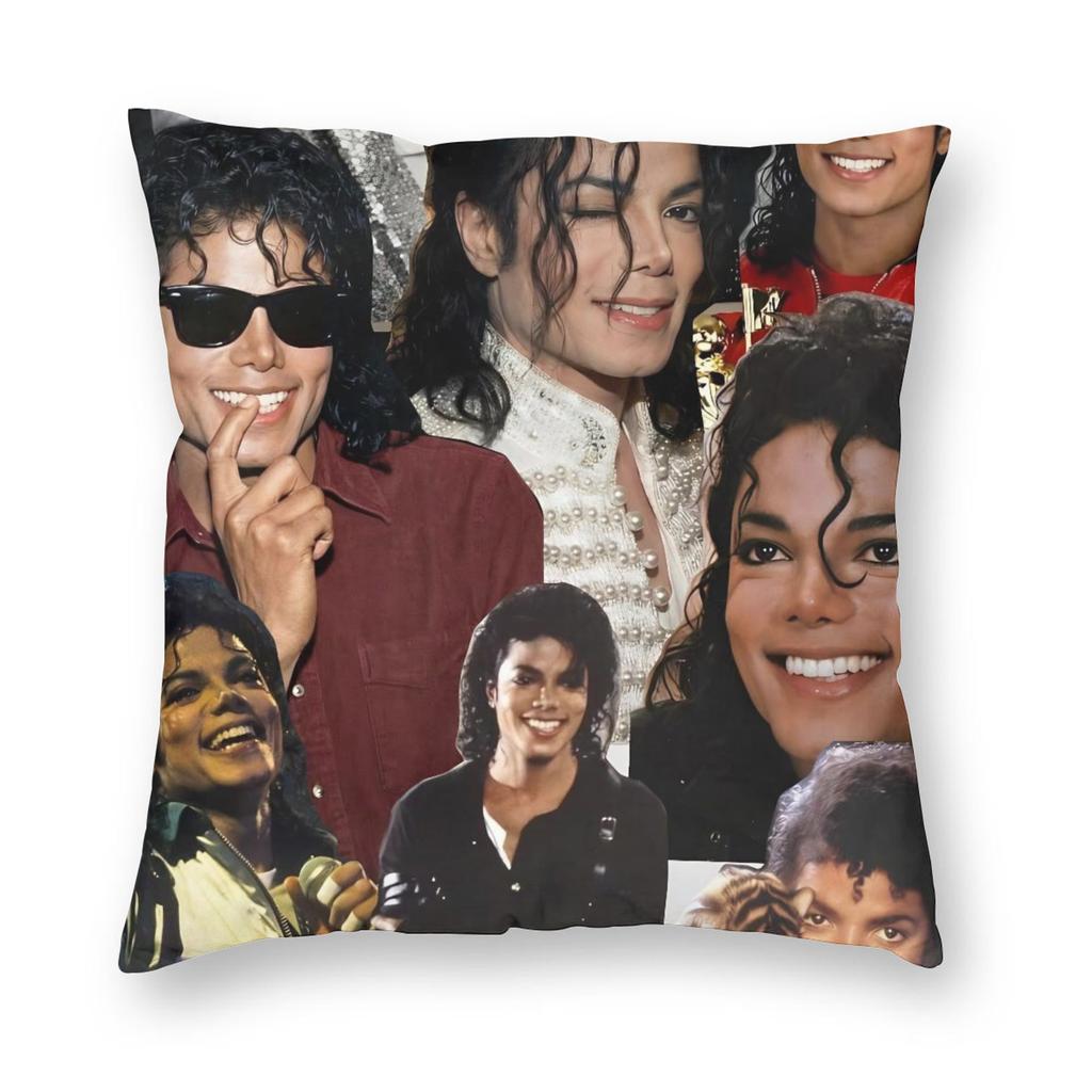Mj Michael Jackson Pillowcase Printing Polyester Cushion Cover Decorative Pillow Case Cover Seat Square 40X40Cm