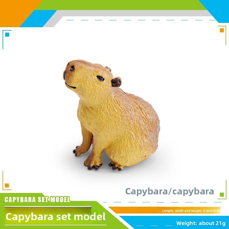 Pvc Capybara Animal Figures With Assembly Functionality For Kids Learning And Room Decor Style A
