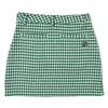 Delsol 7848 Green Houndstooth Fabric Golf Side Brushed Sizes LL Skirt, Fall/Winter, Women's Wear, Zipper, Lined, Outer, M, L, (LL)