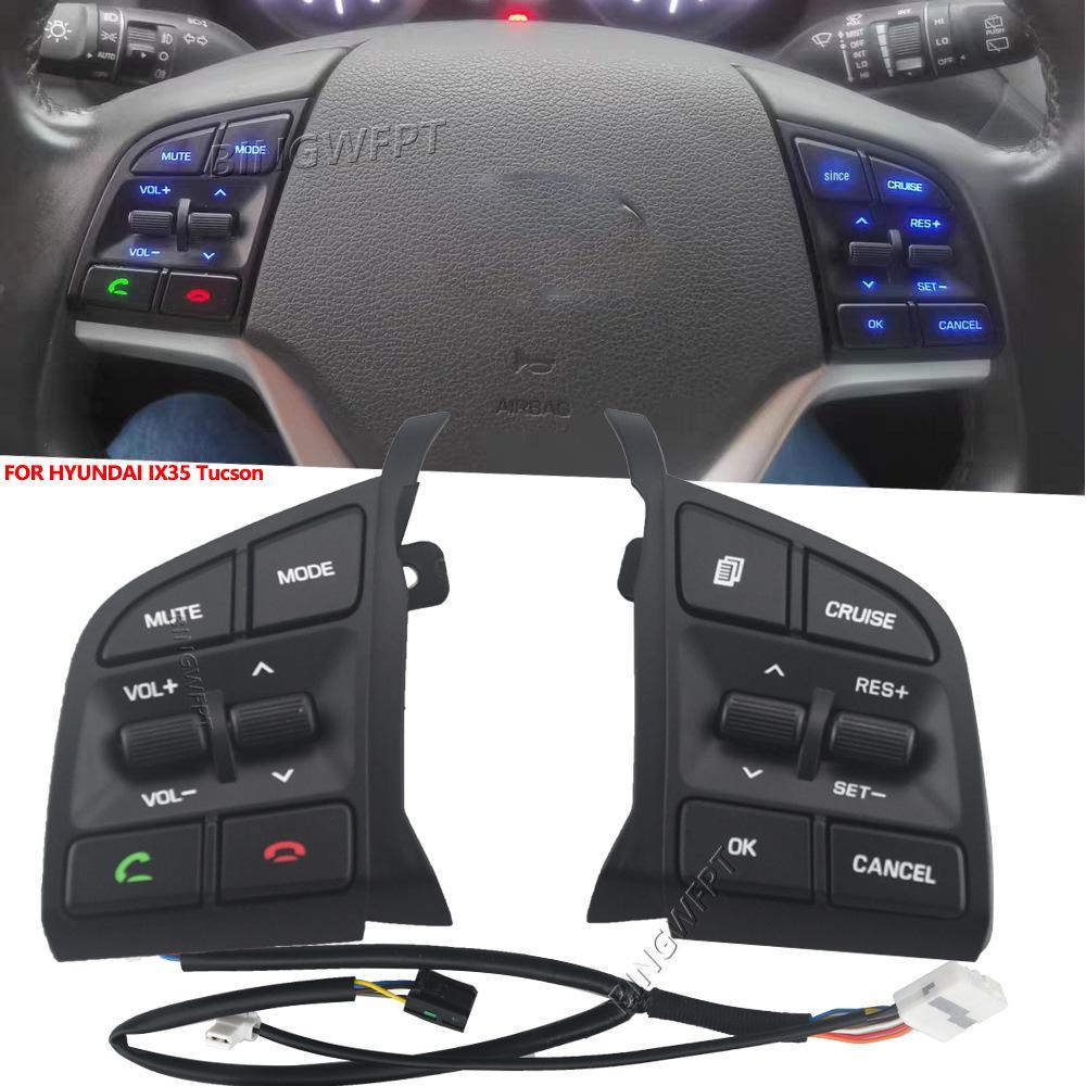Modern 15/18 Tucson Steering Wheel Multi-Function Buttons: Bluetooth, Phone, Volume, Cruise Control