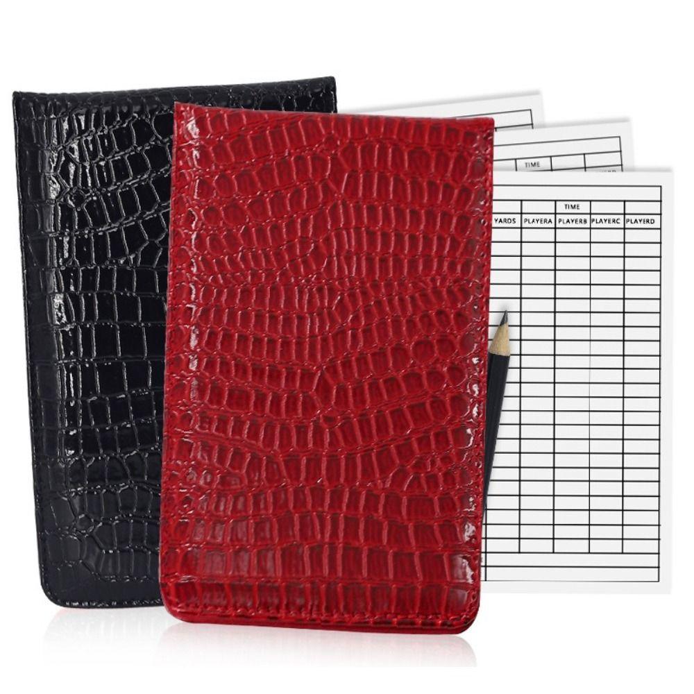 

PU Leather Score Notebook With Score Card Golf Supplies New Golf Accessories Golf Competition рожевий