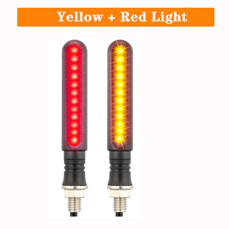 Motorcycle LED Turn Signals Directional Indicators Flashing Rear Tail Brake Flasher Light Stop Signal Lights Motorcycle DRL Lamp