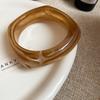 European and American color geometric resin bracelet, summer fresh and versatile bracelet, fashionable personalized simple jewelry