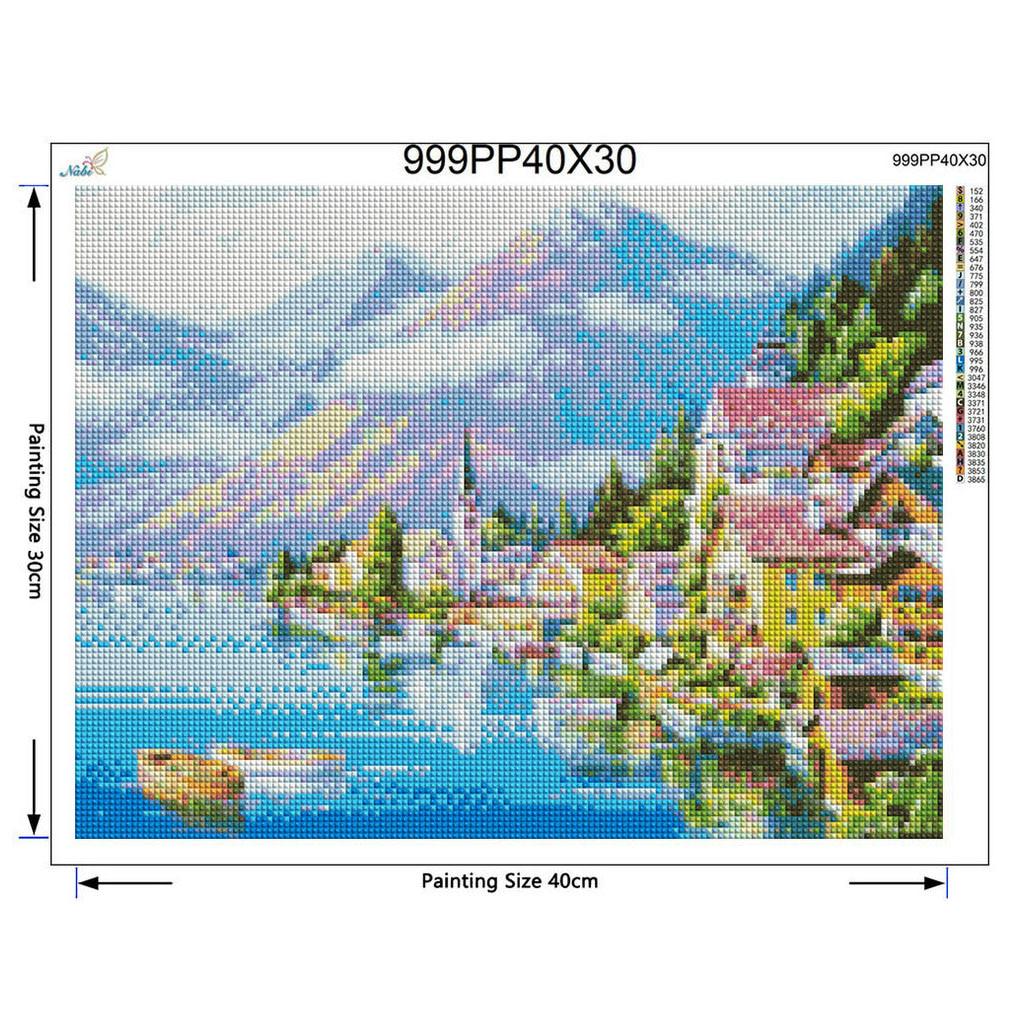 DIY Ship Diamond Embroidery Landscape Handmade Diamond Painting Needlework Cross Stitch Wall Art