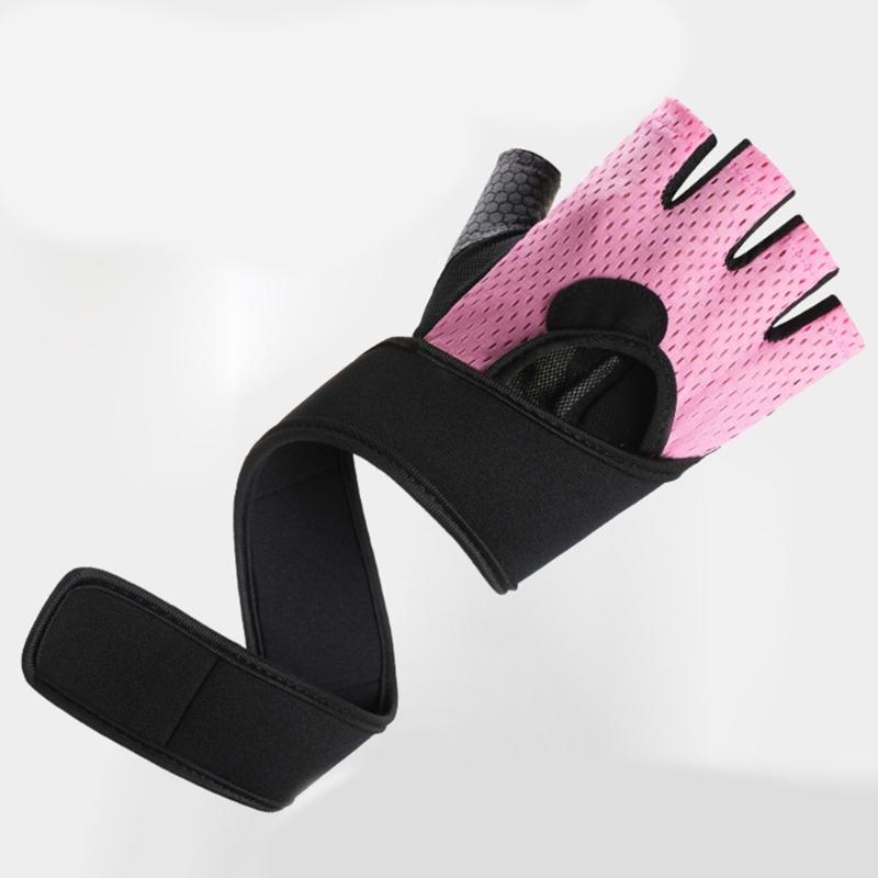 Gym Fitness Gloves For Men Women Full Hand Padding Half Finger Gloves Workout Gloves For Weight Lifting Cycling Fitness