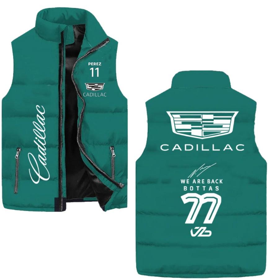 Newly Designed Insulated Cadillac Racing F1 Team Clothing for Men - Warm and Wind-resistant Cycling Jacket for the Team, Racing