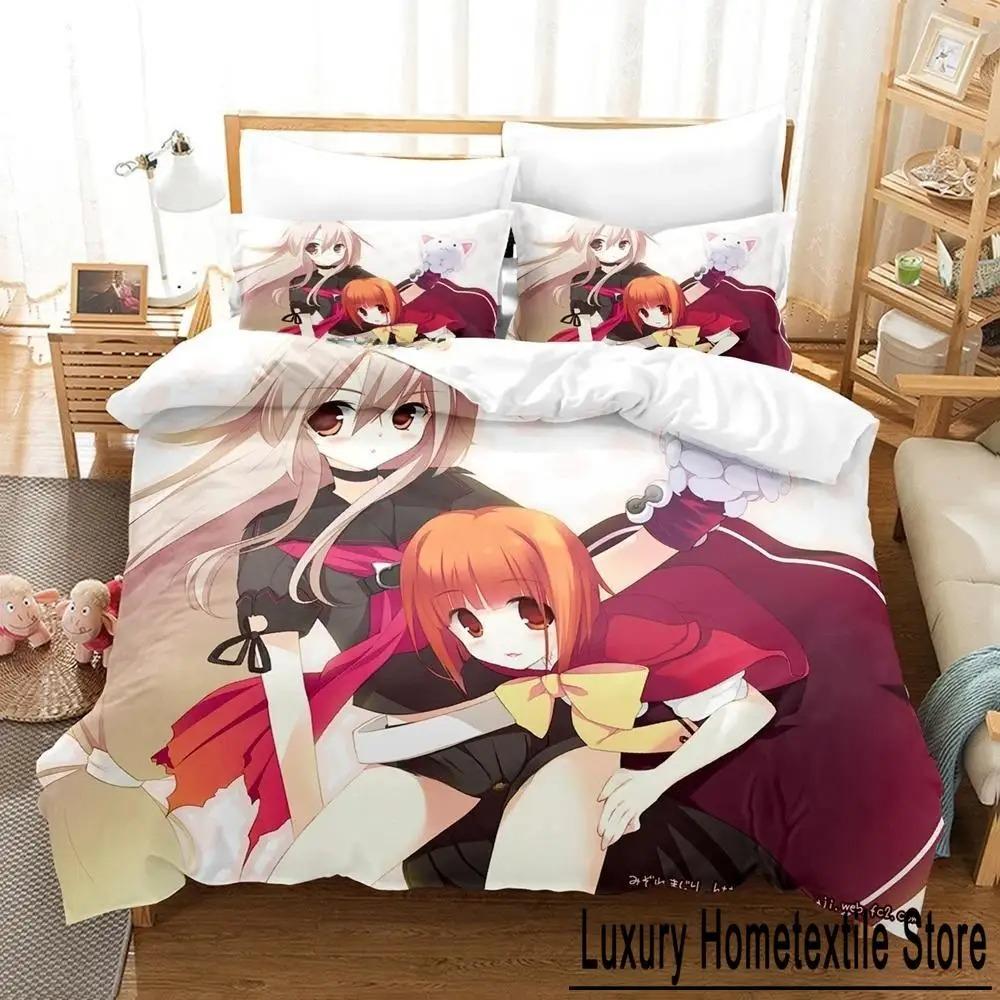 Ookami-san To Shichinin No Nakama-tachi Sängkläder Set Enkel Tvilling Full Queen King Size Sängset Vuxen Barn Sovrum Påslakan Set