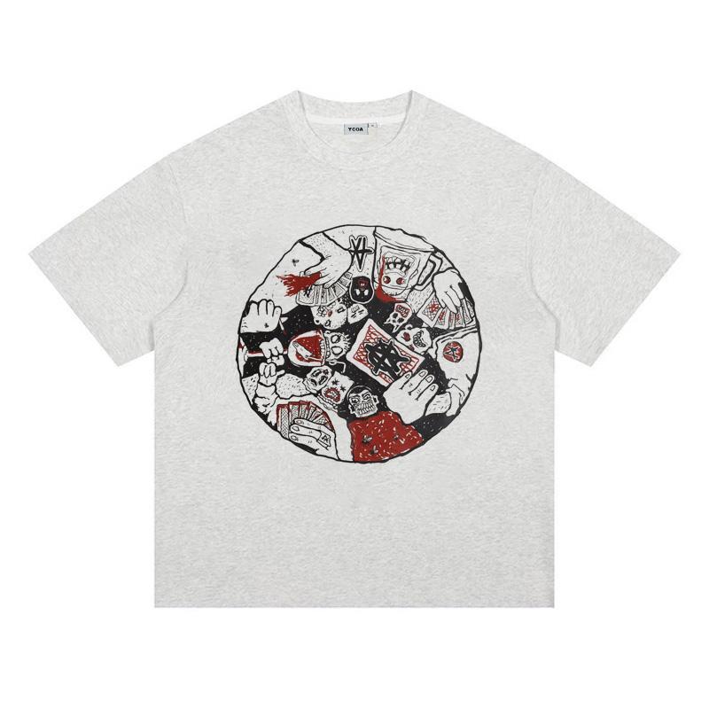 

Mens TShirt Graphic Oversized Gothic Harajuku Korean Fashion Cotton Short Sleeve Tops Y2k Streetwear Unisex Clothing S