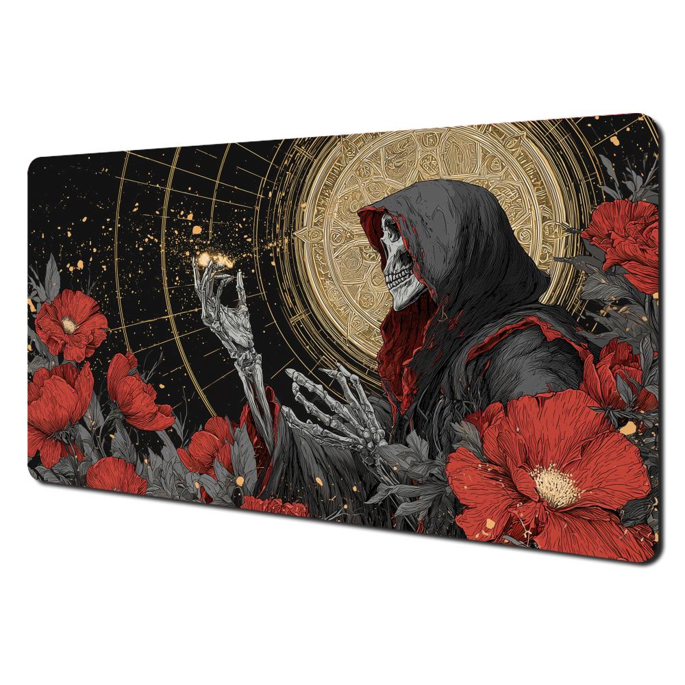 Gothic Aesthetic Skull King Magic Card Battle Mat Mtg Playmat Antislip Base 35x60cm Gathering Gaming Mat Board Game Mat For Tcg