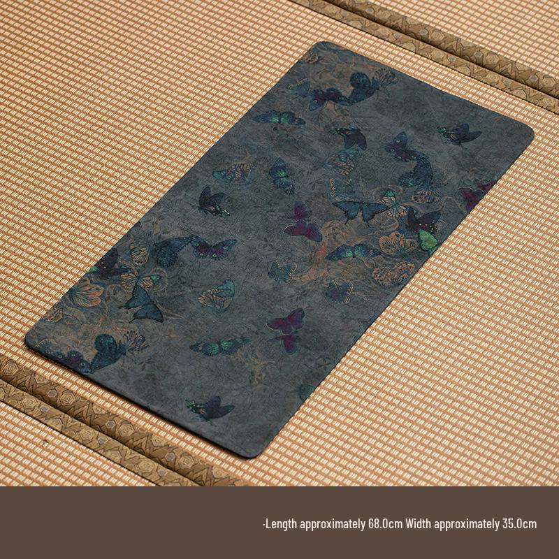 High-End Xiangyun Silk Zen Tea Mat: Waterproof Jacquard Tablecloth & Retro Runner