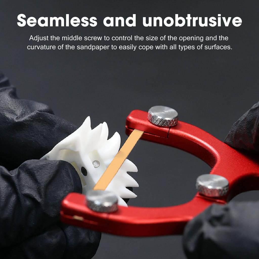 Curved Surface Sander Handheld Sandpaper Loading Cylindrical Surface Sander Grinding Polishing Tool