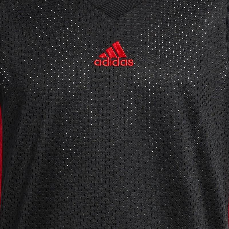 Adidas Comfortable Round Neck Breathable Basketball Vest Kids tops Black Light-Crimson HF5885