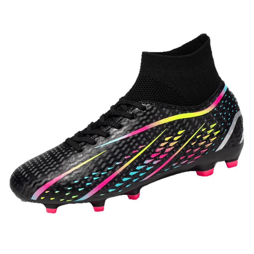 New children's football shoes men's high-top adult student spike grass football shoes