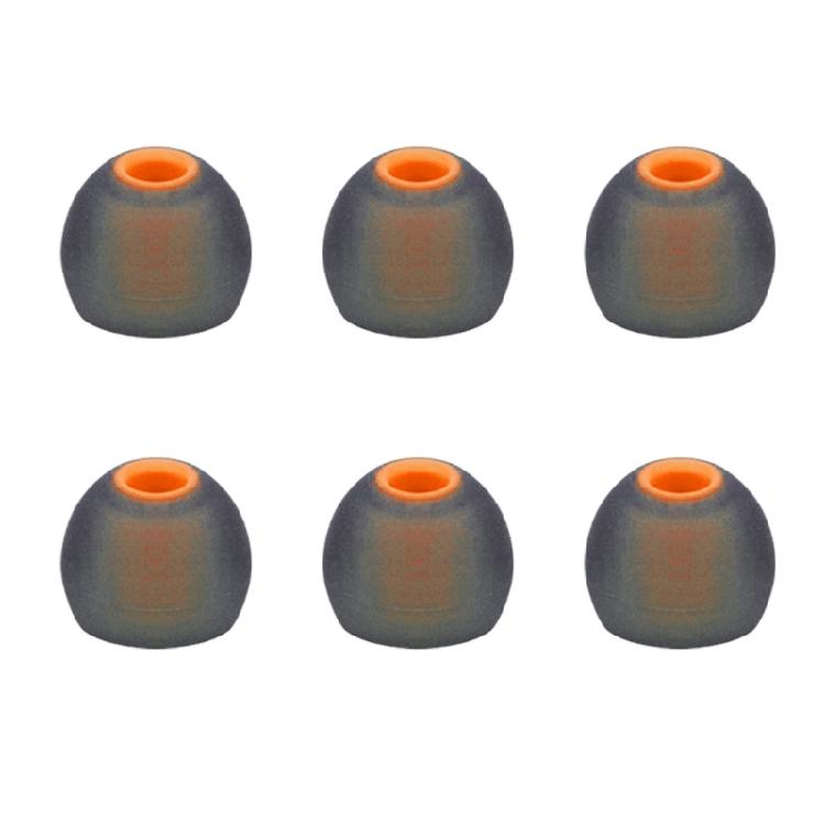 

6pcs Silicone Eartips Lightweighted for T180a, T280a, T380a, T110bt, T115bt Enhances Commuting and Sports Activities чорний