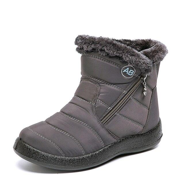 Stivaletti Invernali Scarponi da Neve Scarpe Piatte da Donna Colore Unico Moda Caldi Taglie Forti Casual Corti in Peluche Stivali da Donna Botas De Mujer