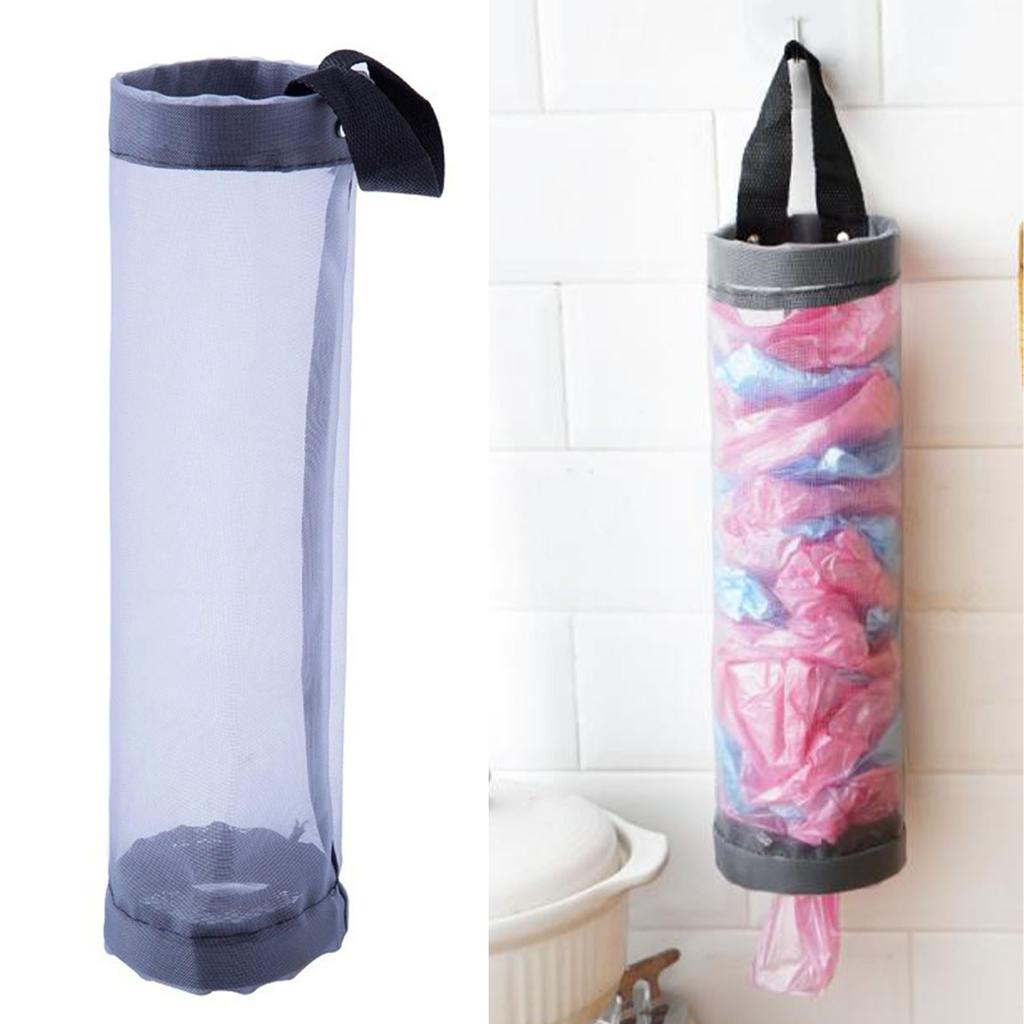 Matkasse   Behållare Väggmonterad Utrymmesbesparande Återanvändbar Plastkassehållare för Hemkök