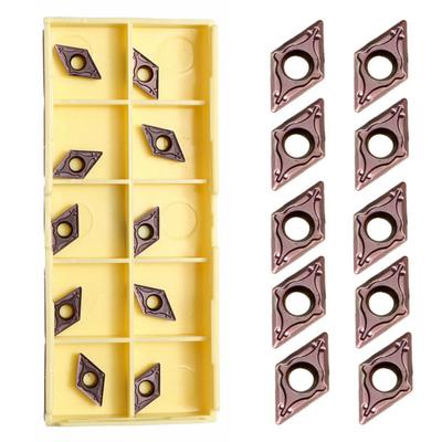 Boring Bar Carbide Insert Replacement Equipment 10Pcs DCMT070204 YBC205