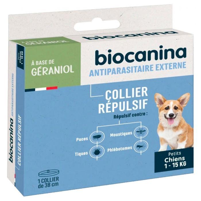 Biocanina Collier Répulsif pour Chiens Moins de 15 kg