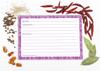 Inkdotpot Recipe Card 6x4 inch Single-Sided Recipe Design Cards Border Recipe Cards Wedding-Bridal Shower-Baby Shower- Pack of