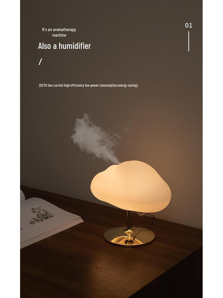 Cloud & Mist Aroma Diffuser with Color-Changing LED Light and Humidifier for Essential Oils
